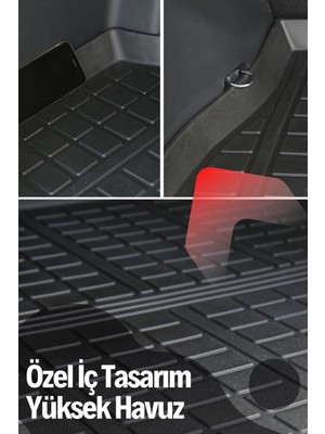 Gold Opel Astra J Sedan 2012 ve Sonrası Araca Özel Fresh Bagaj Havuzu