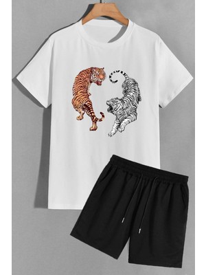 Trendypassion Tiger Şort T-Shirt Eşofman Takımı