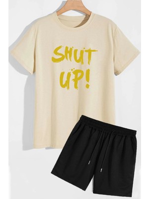 Trendypassion Shut Up Şort T-Shirt Eşofman Takımı