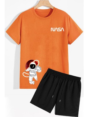 Trendypassion Nasa Şort T-Shirt Eşofman Takımı