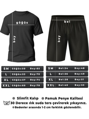 Trendypassion Pusula Şort T-Shirt Eşofman Takımı