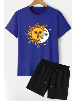 Trendypassion Evren Temalı Şort T-Shirt Eşofman Takımı