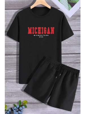 Trendypassion Michigan Şort T-Shirt Eşofman Takımı