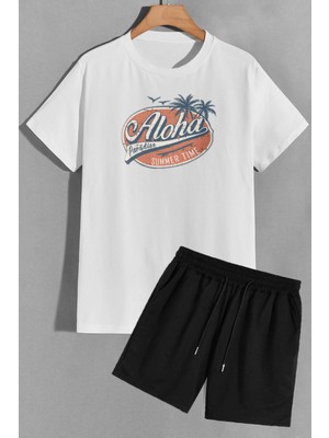 Trendypassion Aloha Şort T-Shirt Eşofman Takımı
