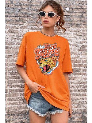 Girl Gang Baskılı Tasarım Tshirt