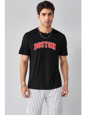 Trendypassion Boston Baskılı Tasarım Tshirt