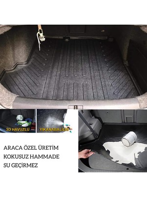 Gold Opel Astra J Sedan 2012 ve Sonrası Kingly Orjinal Bagaj Havuzu