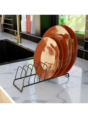 Teknotel Bulaşıklık Tabaklık Mat Siyah KB089