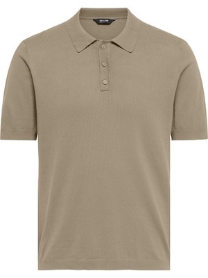 Only & Sons Erkek Bej Polo Tişört (22022219-CHI)