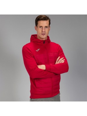 Joma Berna Jacket - Erkek Kırmızı Kapüşonlu Sweatshirt - 101103.600