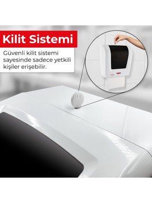 Mulpex Sensörlü Fotoselli Otomatik Kağıt Havlu Makinesi 21 Cm Beyaz