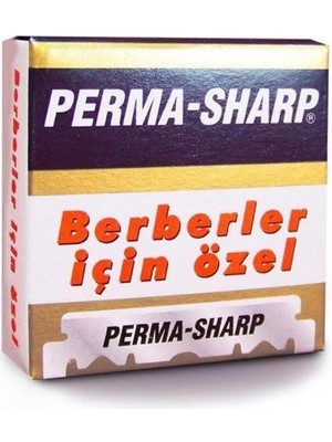 Permasharp Perma-Sharp Yarım Ustura Jileti 100 Adet Hassas Cilt Dostu Erkekler İçin Özel