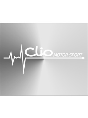 Oto Sticker Renault Clio Nabız Kalp Atışı Sticker 2 Adet