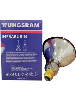 Tungsram 250W E27 Infrared Ampul Kırmızı Işık