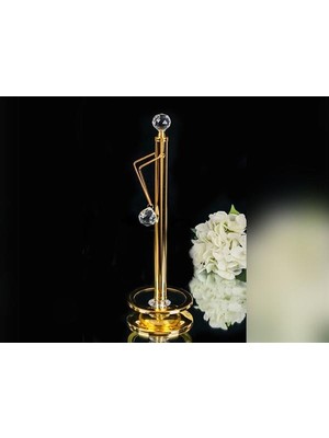 Sembol Gold Taşlı Metal 39 x 12 cm Kağıt Havluluk TOWEL-001A