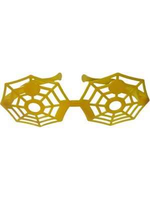 Pandoli Mega Boy Spider Örümcek Ağı Şekilli Gözlük Sarı Renk