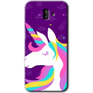 Bera Aksesuar Samsung Galaxy J6 Plus Kılıf Hd Desen Baskılı Arka Kapak - Unicorn Sleep