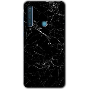 Bera Aksesuar Samsung Galaxy A9 2018 Kılıf Hd Desen Baskılı Arka Kapak - Siyah Mermer