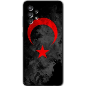 Bera Aksesuar Samsung Galaxy A73 Kılıf Hd Desen Baskılı Arka Kapak - Black Ayyıldız