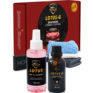 NOVAXIR LOTUS-G 9H NANO GRAFEN-SERAMİK KAPLAMA SETİ (50 Ml), IPA CLEANER, 5-YIL BOYA KORUMA+ULTRA PA