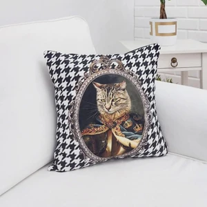 Körfez Kırlent Sevimli Hayvan Figür Baskılı Kırlent Kılıfı 43X43CM