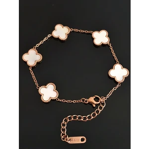 Opia Jewelry Sedef Taşlı Yonca Bileklik