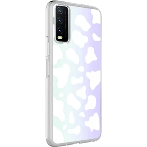 Kzy Vivo Y20 Kapak Inek Desenli Fosforlu Silikon Kılıf