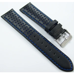 Ezgi Elektronik Bizon Deri Saat Kayışı 22MM Kordon Siyah 1. Kalite Spor Lacivert