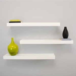 Visby Beyaz 3 Lü Duvar Rafı