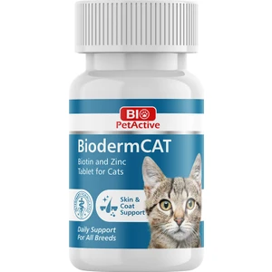 Bio Pet Active Biodermcat Tüy Dökülmesini Azaltan Kedi Vitamini 100 Tablet 30GR