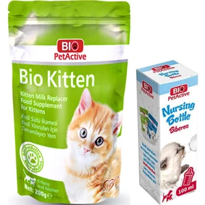 Bio Pet Active Bio Kitten Yavru Kedi Süt Tozu 200GR + Biberon 100ML