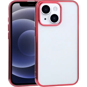 iPhone 13 Mini 5.4inç Lazer Kaplama Renkli Kenar Şeffaf Kılıf