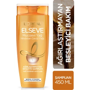 L'Oréal Paris Elseve Mucizevi Hindistan Cevizi Yağı Ağırlaştırmayan Besleyici Şampuan 450 Ml