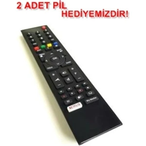 Beko Altus Grundig Smart LCD LED Uyumlu Tv Televizyon Kumandası Netflix Tuşlu