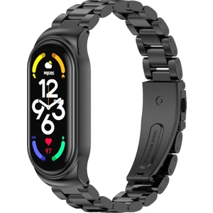 Xiaomi Mi Band 7/7 Nfc Black Için Cs Paslanmaz Ste Watch Band (Yurt Dışından)