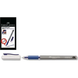 Faber Castell Speedx Tükenmez Kalem 0.7 mm Mavi 10'lu Kutu