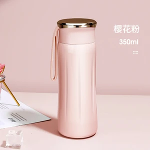 Hi Stores 304 Paslanmaz Çelik Akıllı Termos - Pembe (Yurt Dışından)