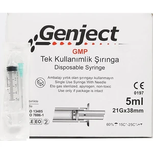 - Genject 5cc 3p Yeşil - 250 Adet