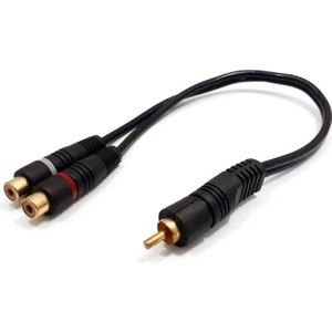 Rob Ada  Anfi Y Kablosu 1 Erkek 2 Dişi Rca Kablo 25CM