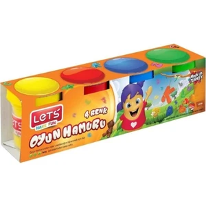 Oyun Hamuru 4 Lü Ana Renkler 460 gr Oyun Hamur Seti 4 Renk 115GRX4 1 Paket