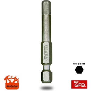 Bits Uç Alyan Uç Vidalama Ucu Allen Matkap Ucu  6 mm