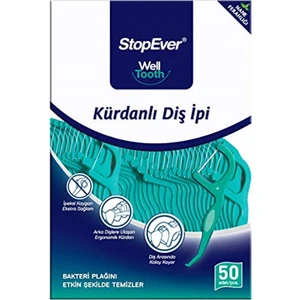 Stopever Well Tooth Kürdanli Diş Ipi -Nane Ferahlığı  Diş Ipi ve Kürdanı