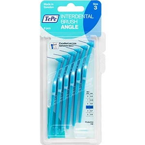 Angle Saplı Arayüz Fırçası Mavi 0,6 mm 6 Lı  Diş Fırçası