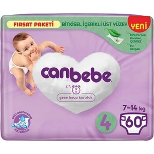 Bebek Bezi Fırsat Paketi No:4 7-14 kg 60'lı