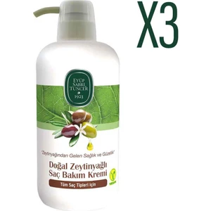 Eyüp Sabri Tuncer Doğal Zeytinyağlı Saç Kremi 600  ml x 3