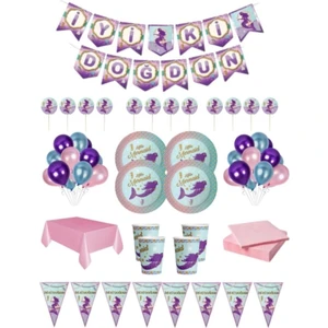Best Parti 16 Kişilik Deniz Kızı Doğum Günü Seti