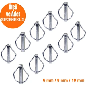 Traktör Pimi Yaylı Pim Kaliteli Çelik 8 Mm-5 Adet