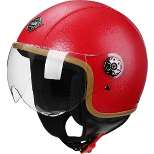 Retro Motosiklet Kaskı Yarım Kask (Yurt Dışından)