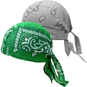 Korsan Şapkalar Bandana Beanie Rap Kask Astar Baş Sargısı Faresi Yeşil Açık Gri