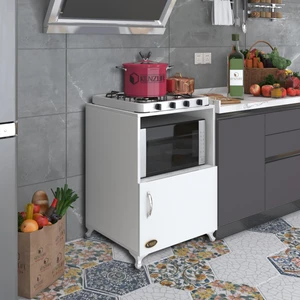 Kenzlife  Ocak Dolabı Revbahar Byz 85*60*56 Hazır Mutfak Klasik Set Üstü Ocak Için Arkalıksız